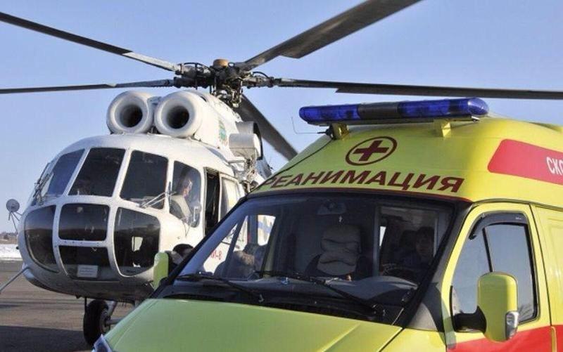 На вертолете из Тобольска в Тюмень доставили мужчину с ожогами. Несчастный случай с газом