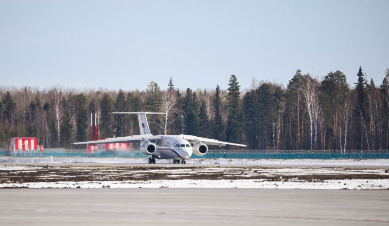 На тобольском аэродроме приземлился Ан-148, выполняющий тестовый рейс «Москва – Тобольск»
